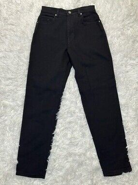 Gloria Vanderbilt Amanda Women’s Black Stretch Jeans Size 8 Tapered Leg